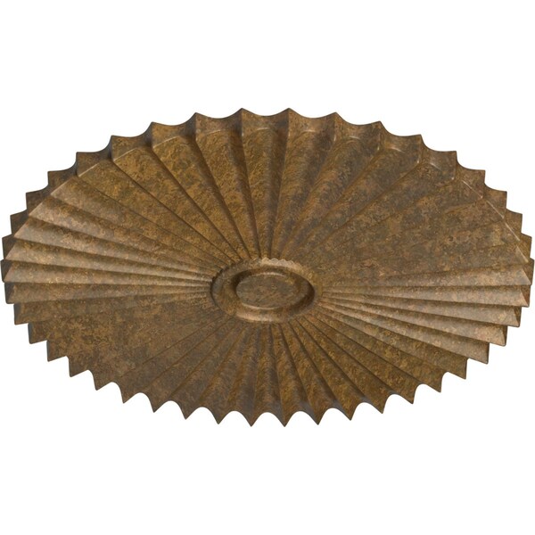 Shakuras Ceiling Medallion (For Canopies Up To 5 3/4), Hand-Painted Rubbed Bronze, 33 7/8OD X 2P